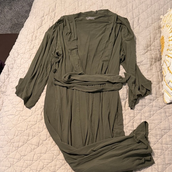 Victoria Secret Olive Green Modal Robe - Picture 1 of 2